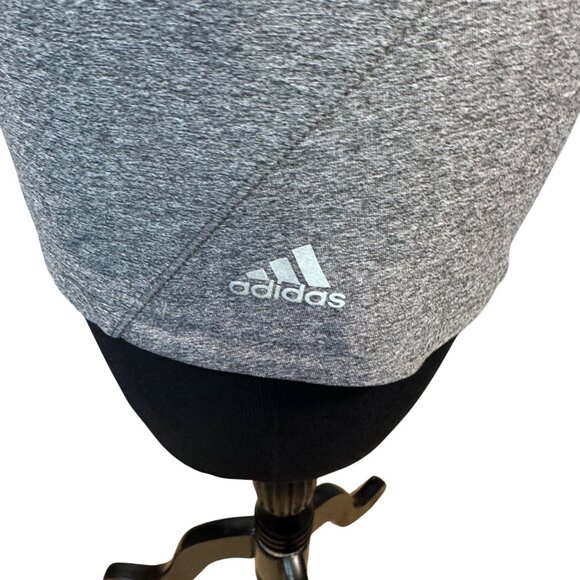 Adidas Womens Racerback Tank Top Gray Size Medium Athletic - Picture 4 of 7
